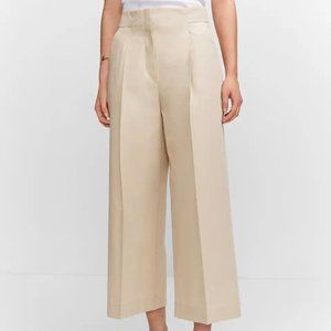 NWT MANGO Cotton Culottes Cropped Trousers Sizes 2 and 4